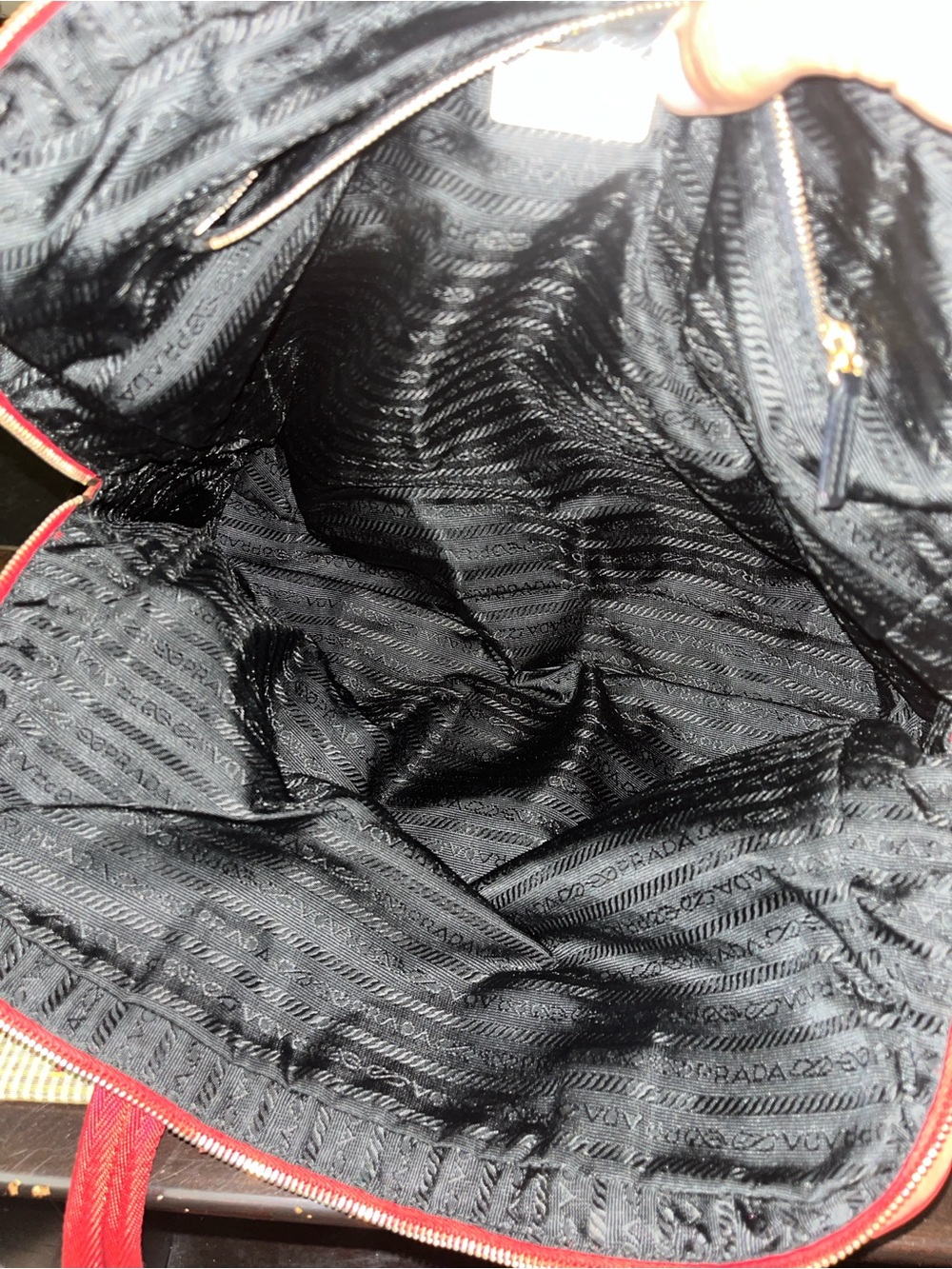 Prada Red Nylon Top Handle Bag - Picture 12 of 12